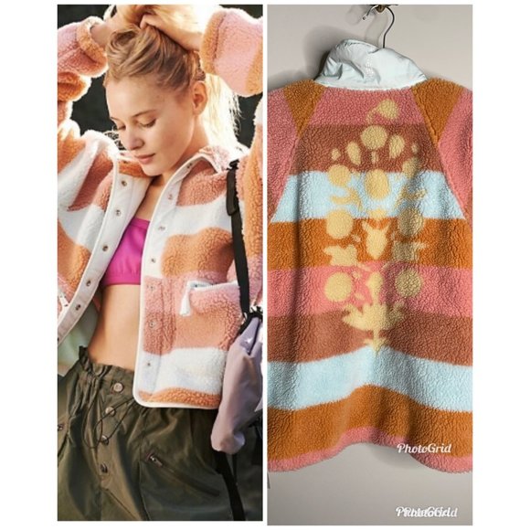 ジャケット・アウター Free people fleece red pink flag checker Free people - reviews / alternatives : r/AusFemaleFashion